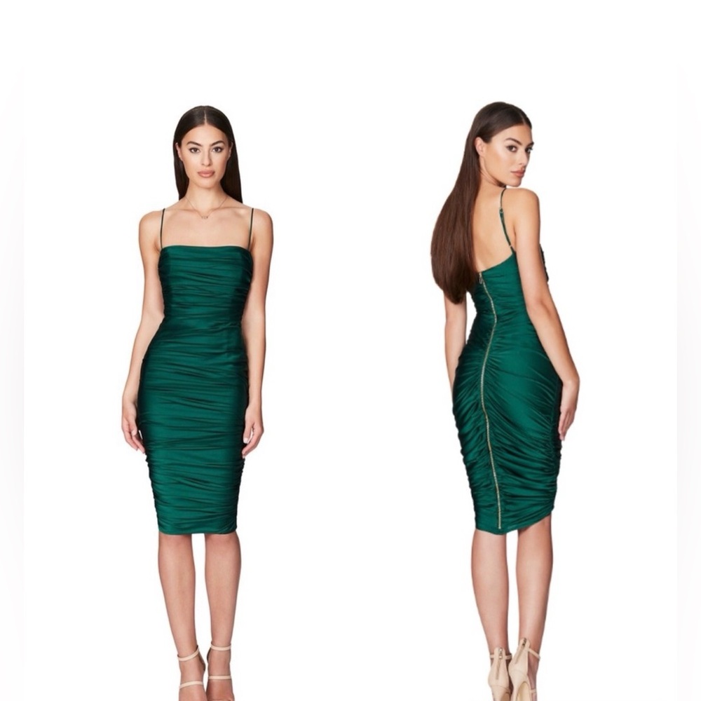 Nookie Cooper Midi Dress Emerald Green